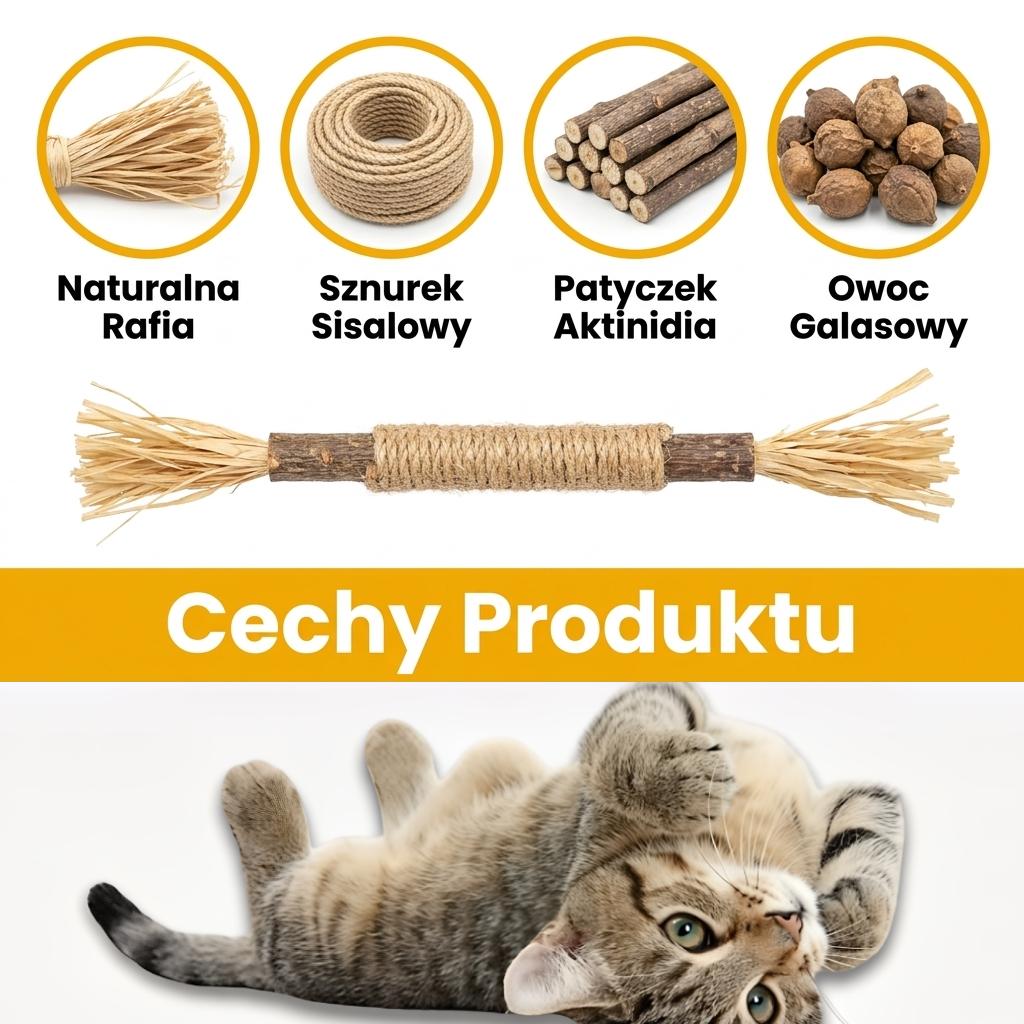 Kiciovo Naturalne Patyczki Dentystyczne z Aktinidii